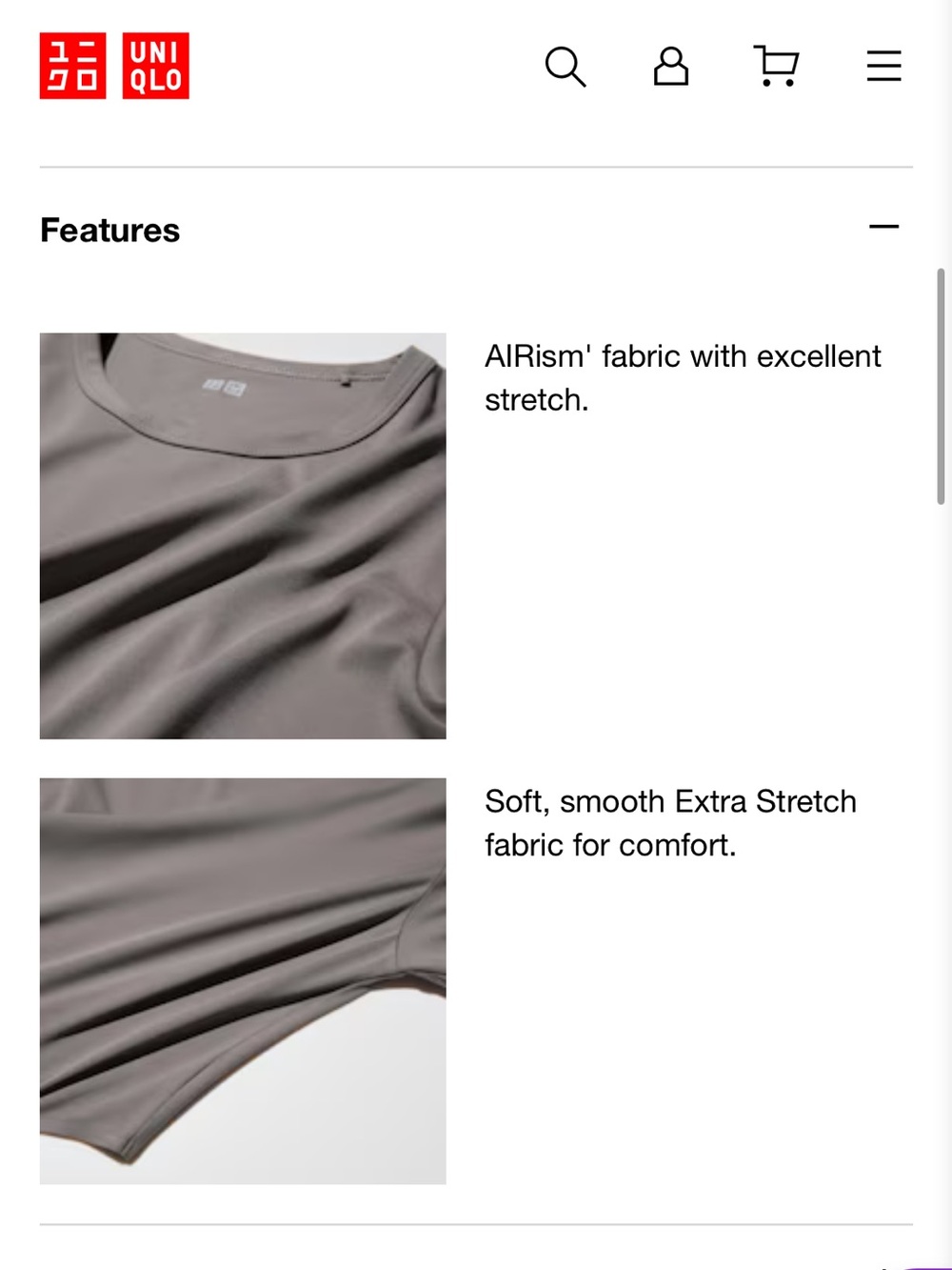 Uniqlo Airism Cropped Tee - Picture 6 of 6